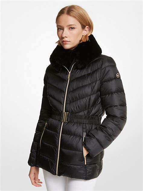 fake michael kors quilted nylon packable down jacket|michael kors waterproof jacket.